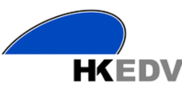 HK EDV logo – German service provider for electronic data processing, majority stake sold by HTP in an M&A transaction accompanied by ABACUS Corporate Finance.