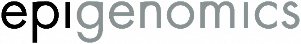 Epigenomics logo – developer of biomarkers based on DNA methylation for cancer detection, listed on the regulated market of the Frankfurt Stock Exchange via IPO with ABACUS Corporate Finance as exclusive advisor.